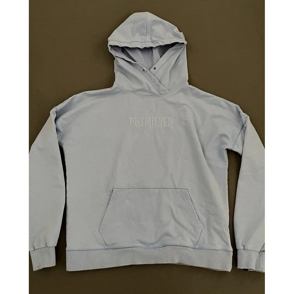 DYE Do You‎ Even Hoodie Womens Medium Blue Leave Your Mark Athletic Sweater